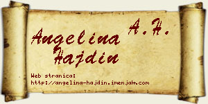 Angelina Hajdin vizit kartica